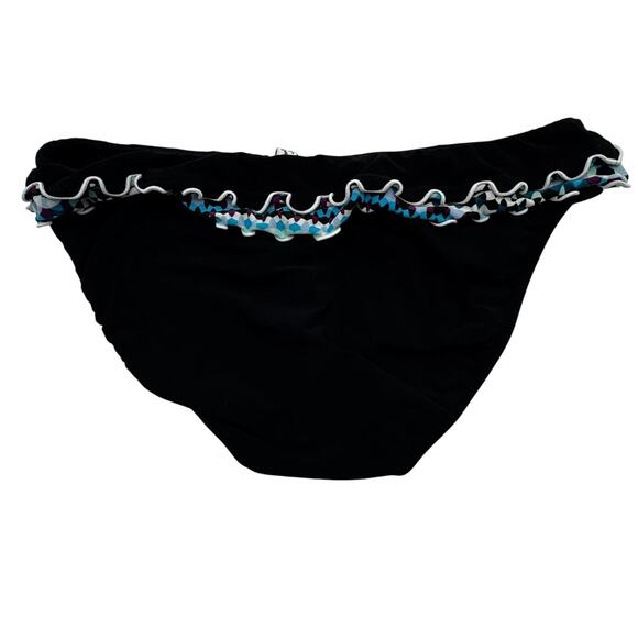 PROFILE BY GOTTEX Women's 10 Blue Bachata V Neck Halter 2 Piece Tankini Swimsuit - Picture 3 of 13